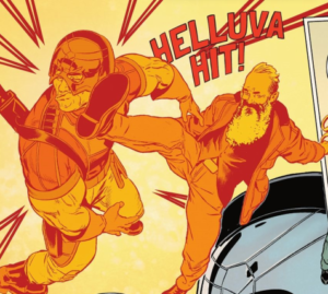Sound Effect of the Week:
HELLUVA HIT!
From Peacemaker Tries Too Hard #3