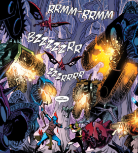 Sound Effect of the Week:
RRMM-RRMM
BZZZZZRR
ZZRRRR
From Groot #4