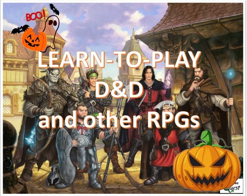 Learn to Play D&D and other RPGs. Two Sessions. Spooky version