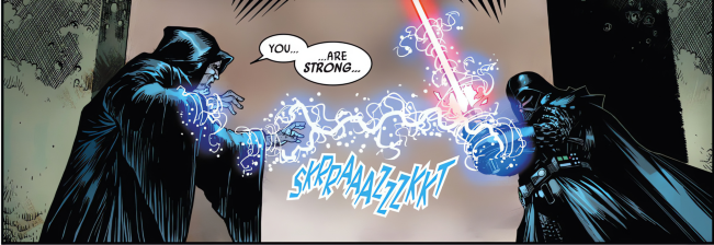 Sound Effect of the Week:
SKRRAAAZZZKKT
From Darth Vader #40