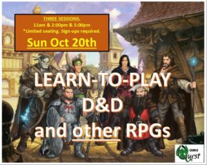 Learn to Play D&D and other RPGs Oct 20, 2024