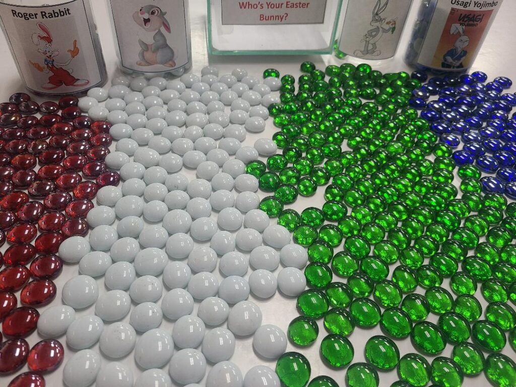 Your votes are in, and you want Bugs Bunny to be your Easter Bunny. --Bugs Bunny 37% --Thumper 26% --Roger Rabbit 24% --Usagi Yojimbo 13% thanks to all who voted. A new vote starts right away.