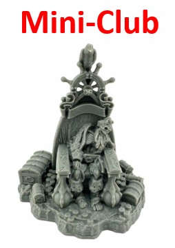 The new mini club is available.
Dead Men Tell No Tales
Every two months we select a unique miniature, and offer it for 25% Off for everyone.   Then at the end of the period, painters turn their miniatures in for an exhibition. Everyone paints the same miniature, but do in in unique ways.  Color choices, techniques, conversation, etc. 
Turn in is Saturday October 25th.
