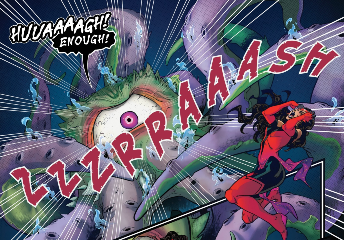 Sound Effect of the Week:
ZZZRRAAASH
From Vision & Scarlet Witch #5